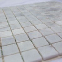 Мозаика из мрамора Полированная МКР-2П (23x23) White BI