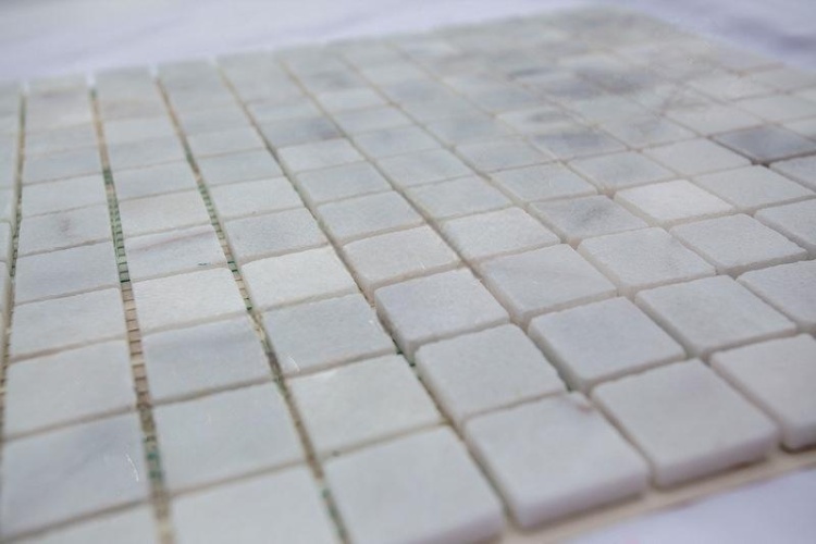 Мозаика из мрамора Полированная МКР-2П (23x23) White BI