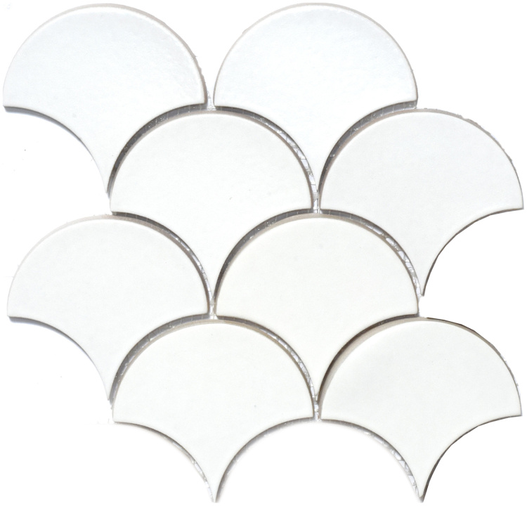 Мозаїка керамічна Kotto Ceramica SCALES SC 6024 White 240 x 240 x 9 (0,037 m.2)