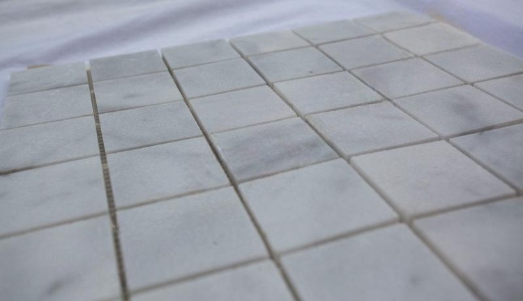 Мозаика из мрамора Полированная МКР-3П (47x47) White BI