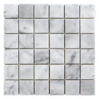 Мозаика из мрамора Полированная МКР-3П (47x47) White BI