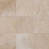 Плитка із травертину Classic Light Filled and Honed 1,2х61х61 см, бежева матова заповнена шліфована Standart