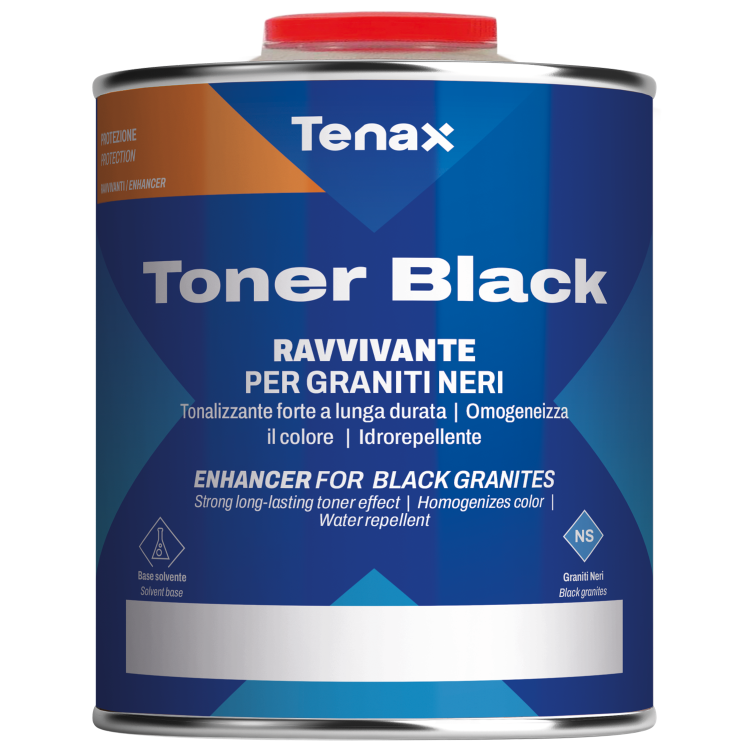 Просочення захисне Tenax Toner Black 1 л, водо- масло- брудовідштовхувальне, тонуюче, для чорного граніту