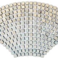 Мозаика из керамогранита Kotto Ceramica MI7 K060101 Italian Fan Celestrino/Grigio Freddo/Grigo Caldo/Salino 0,045 м2