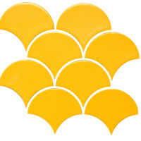 Мозаика керамическая Kotto Ceramica SCALES SC 6025 Dark Yellow 240 x 240 x 9 ( 0,037 m.2 )