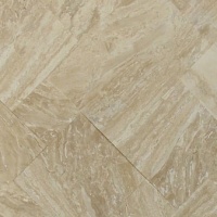 Плитка з травертину Light vein cut (Daino Reale) 1,2 см x French pattern set, римська кладка, бежева матова заповнена шліфована Export