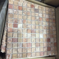 Мозаїка з мармуру Полірована МКР-2П (23x23) 6 мм Terracotta Mix