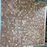 Мозаїка з мармуру Полірована МКР-2П (23x23) 6 мм Terracotta Mix