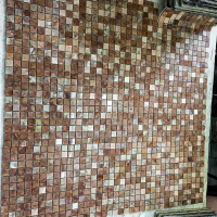 Мозаїка з мармуру Полірована МКР-2П (23x23) 6 мм Terracotta Mix