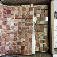 Мозаїка з мармуру Полірована МКР-2П (23x23) 6 мм Terracotta Mix