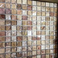 Мозаїка з мармуру Полірована МКР-2П (23x23) 6 мм Terracotta Mix