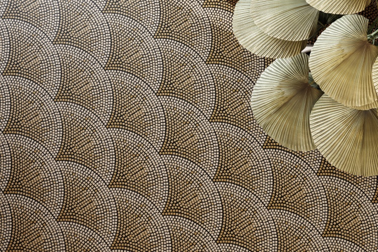 Мозаика из керамогранита Kotto Ceramica MI7 K060201 Italian Fan Ambra/Solare/Beige/Salino 0,084 м2