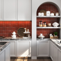 Мозаика из керамогранита Mozaico de Lux CL-MOS GTTC20233(BHTH04066) Red