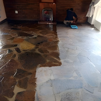 Просочення захисне Bausto Black Stone 5л проти вологи бруду з мокрим ефектом для бетону цегли бруківки