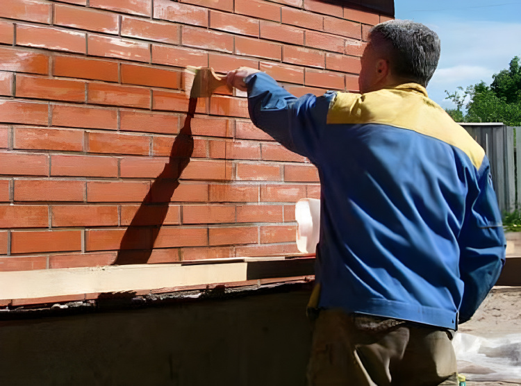 Просочення захисне Bausto Black Stone 5л проти вологи бруду з мокрим ефектом для бетону цегли бруківки