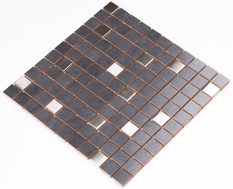 Мозаїка керамічна Kotto Ceramica СМ 325027 C2 graphite/metal mat ) 300 х 300 х 8 ( 25 х 25 )