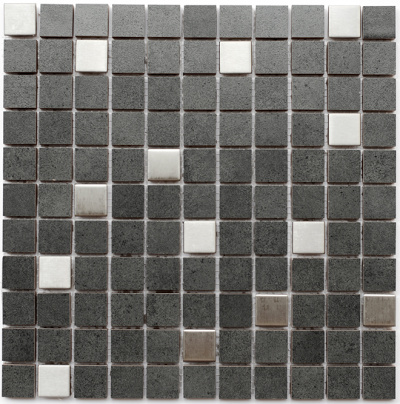 Мозаика керамическая Kotto Ceramica СМ 325027 C2 graphite/metal mat )  300 х 300 х 8   ( 25 х 25 )