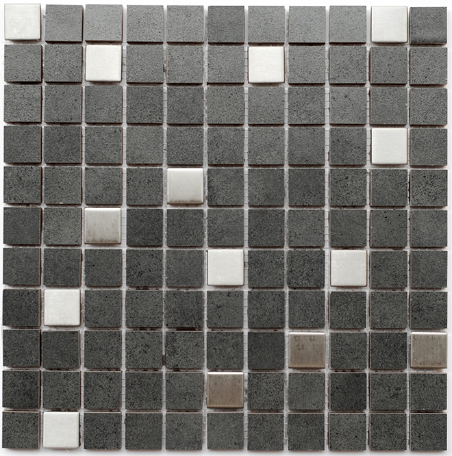 Мозаїка керамічна Kotto Ceramica СМ 325027 C2 graphite/metal mat ) 300 х 300 х 8 ( 25 х 25 )