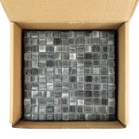 Мозаика стеклянная METALLIC SILVER AquaMo