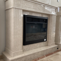 Портал для каміна Bravo Оскар Botticino мармур бежевий прямий