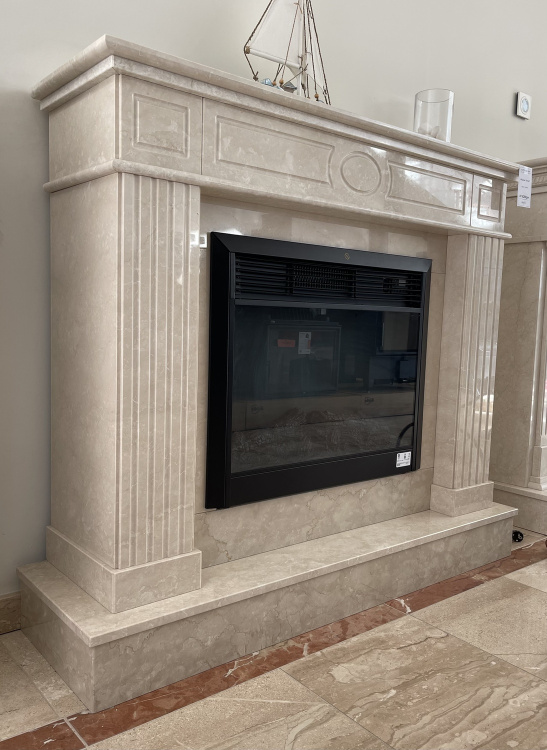 Портал для каміна Bravo Оскар Botticino мармур бежевий прямий