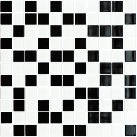 Мозаика керамическая Kotto Ceramica GM 4001 C2 black/white  300 х 300 х 4   ( 25 х 25 )