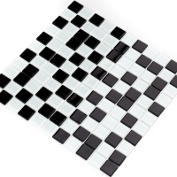 Мозаика керамическая Kotto Ceramica GM 4001 C2 black/white  300 х 300 х 4   ( 25 х 25 )