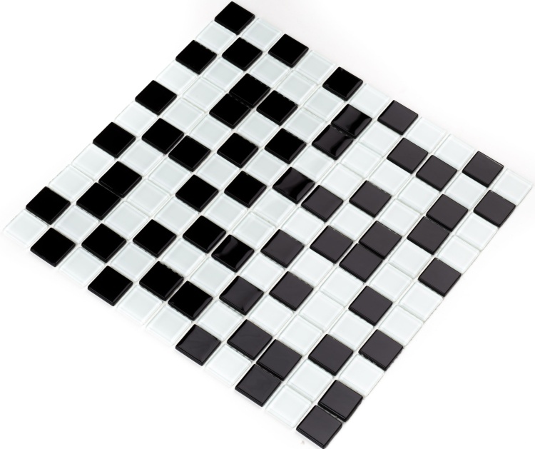 Мозаика керамическая Kotto Ceramica GM 4001 C2 black/white  300 х 300 х 4   ( 25 х 25 )
