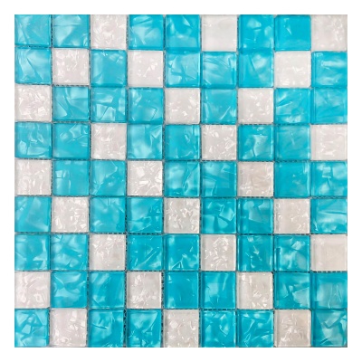 Мозаїка зі скла Vivacer MIX BLUE