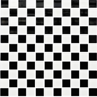 Мозаика керамическая Kotto Ceramica GM 4002 CC black/white 300 х 300 х 4   ( 25 х 25 )