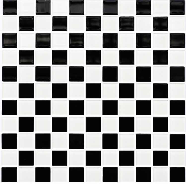Мозаика керамическая Kotto Ceramica GM 4002 CC black/white 300 х 300 х 4   ( 25 х 25 )