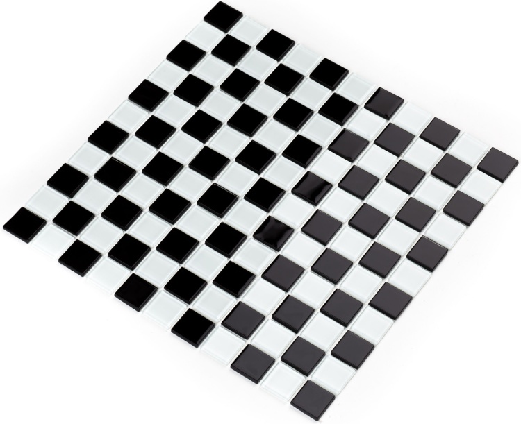 Мозаика керамическая Kotto Ceramica GM 4002 CC black/white 300 х 300 х 4   ( 25 х 25 )