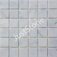 Мозаика из мрамора Матовая МКР-3СВ (47x47) White BI