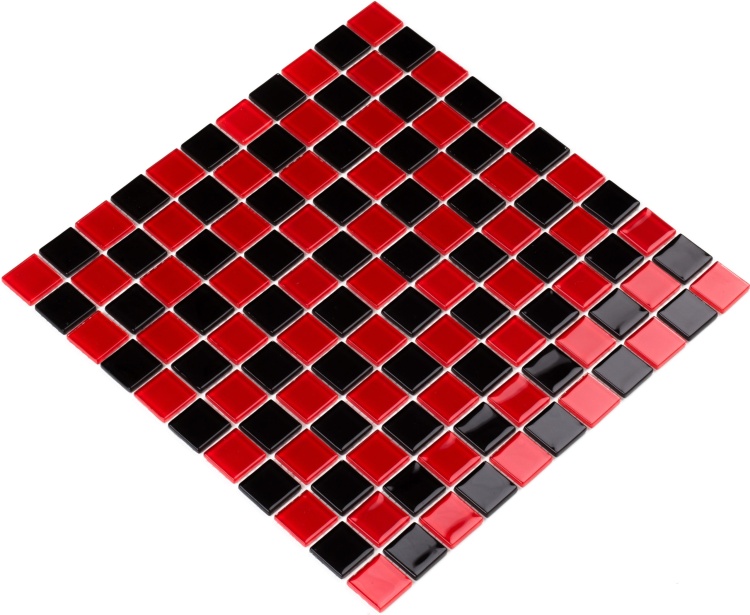 Мозаїка керамічна Kotto Ceramica GM 4003 CC black/red m 300 х 300 х 4 (25 х 25)