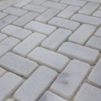 Мозаика из мрамора Матовая МКР-5СВ (47x23) White BI