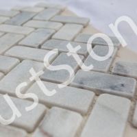 Мозаїка з мармуру Матова МКР-5СВ (47x23) White Mix