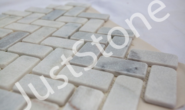 Мозаїка з мармуру Матова МКР-5СВ (47x23) White Mix