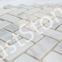 Мозаїка з мармуру Матова МКР-5СВ (47x23) White Mix
