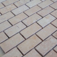 Мозаика из мрамора Полированная МКР-11П (47x23) Beige Mix
