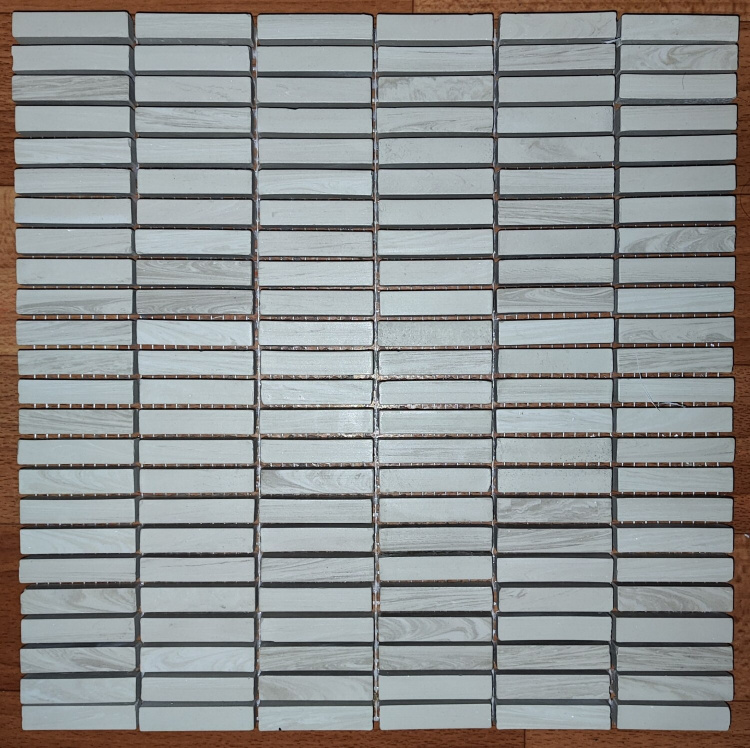 Мозаика из керамогранита Kotto Ceramica MI7 10500502C Grigio Freddo 300 x 300 х 10  ( прямоугольник 10 x 50 )