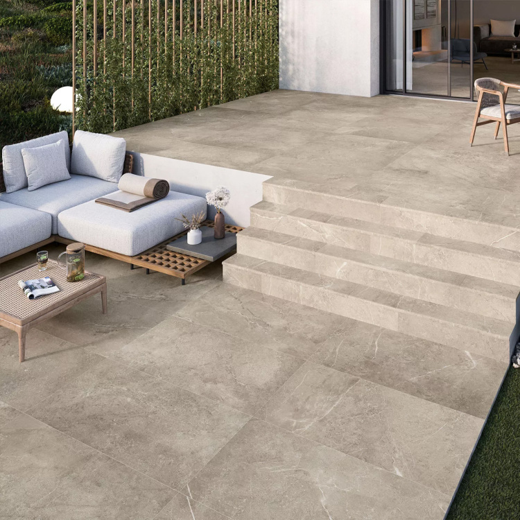 Сходинка з керамограніту Multistep Montblanc Beige бежева (14x1200x330 мм)