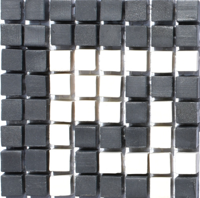 Мозаїка з керамограніту Kotto Ceramica MI7 K060602 Eleganza кут фриза Nero/Salino