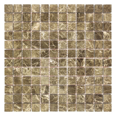 Мозаїка з мармуру Полірована МКР-2П (23x23) Emperador Light
