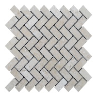 Мозаїка з мармуру Полірована МКР-5П (47x23) Beige Mix Cr S