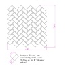 Мозаика из мрамора Полированная МКР-5П (47x23) Beige Mix Cr S