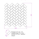 Мозаїка з мармуру Полірована МКР-5П (47x23) Beige Mix Cr S