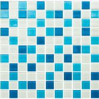Мозаїка керамічна Kotto Ceramica GM 4019 C3 blue d/blue m/white 300 х 300 х 4 (25 х 25)
