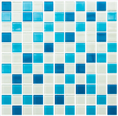 Мозаїка керамічна Kotto Ceramica GM 4019 C3 blue d/blue m/white 300 х 300 х 4 (25 х 25)
