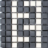 Мозаика из керамогранита Kotto Ceramica MI7 K060608 Eleganza фриз угловой Nero/Salino 300х96х10 (10х10)