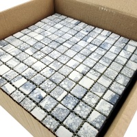 Мозаика стеклянная TRAVERTIN BLUE AquaMo